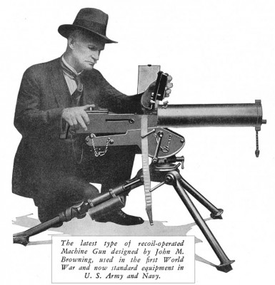 Gun, Machine, Cal. .30, Browning, M1917A1 - John Moses Browning s prototypom zbrane začiatkom minulého storočia