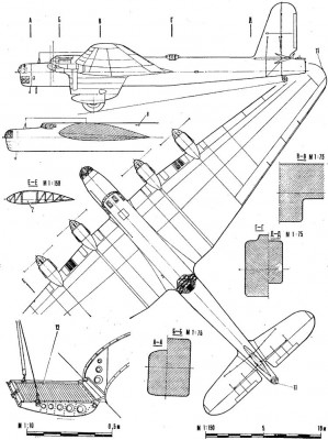 Bolchovitinov DB-A 4M-34RN - časopis Modelist Konstruktor č. 8/1983