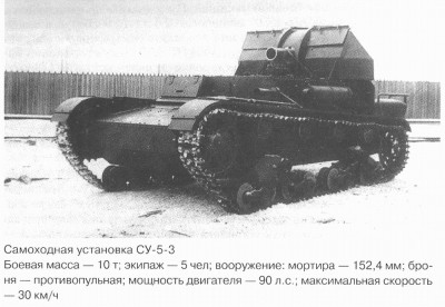 SOV - SU-5-3 (152mm samohybný moždíř) - 